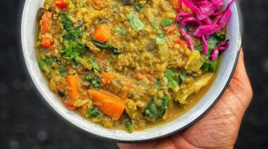 OIL FREE VEGAN INDIAN CURRY from our BRAND NEW BOOK!!