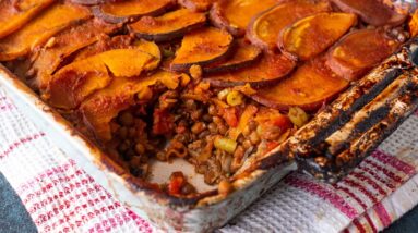 SPICY SWEET POTATO SHEPHERDS PIE | NO OIL & GREAT FOR WEIGHT LOSS