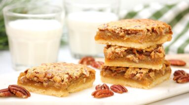 BEST-EVER Pecan Pie Bars | Delicious Christmas Desserts