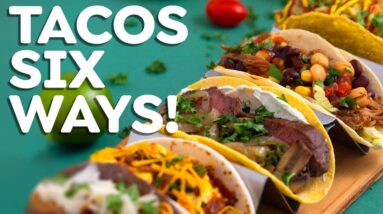 Easy TACOS 6 Ways – Fish Tacos, Steak Tacos & More!
