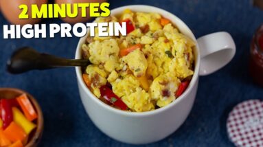 Microwave Scrambled Eggs in a Mug