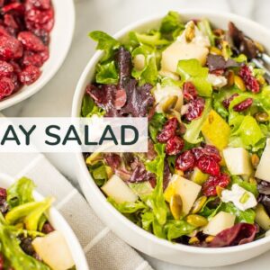 MY GO-TO HOLIDAY SALAD | easy winter salad recipe