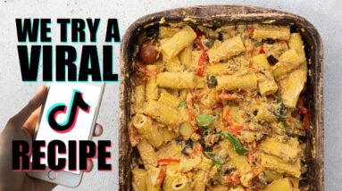 VEGAN BAKED FETA PASTA | CHEAP EASY VEGAN