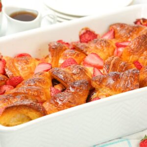 Nutella Stuffed Strawberry Baked French Toast | The BEST Mother's Day Brunch Recipe!