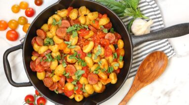 Chicken Sausage & Tomato Gnocchi | 15 Minute Weeknight Dinner Recipe