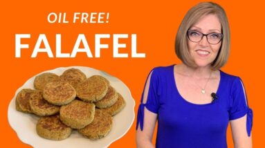 Falafel Patties - Oil Free.  Recipe Demonstration and serving options -Nutmeg Notebook