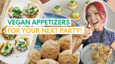 VEGAN PARTY SNACKS / APPETIZERS / FINGER FOOD (VEGAN HORS D'OEUVRES RECIPES)