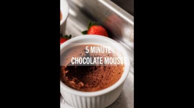 5 MINUTE CHOCOLATE MOUSSE #shorts