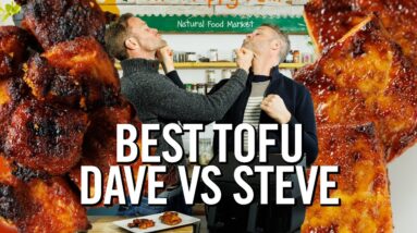 AIR FRYER TOFU CHALLENGE | DAVE VS STEVE