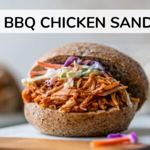 BEST BBQ CHICKEN SANDWICH | easy, 6-ingredient recipe