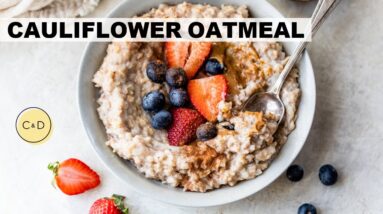 CAULIFLOWER OATMEAL RECIPE | how to make an easy, healthy breakfast