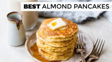 EASY ALMOND FLOUR PANCAKES | fluffy, Keto breakfast