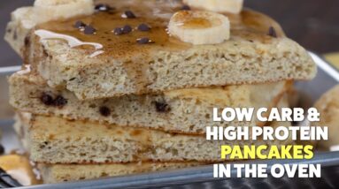 Easy PROTEIN Pancakes In The OVEN! | Fluffy & Low Carb