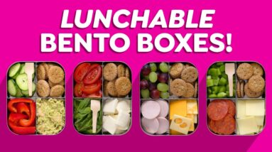 Healthy Lunchables Bento Box Ideas – Cracker Stackers!