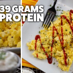 Healthy Scrambled Eggs with Cottage Cheese | Cheap & Easy