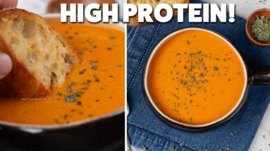 Healthy Tomato Soup with Protein | Easy & Creamy
