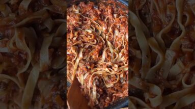 Burnt aubergine tagliatelle, recipe join our recipe club  https://pages.thehappypear.ie/recipe-club