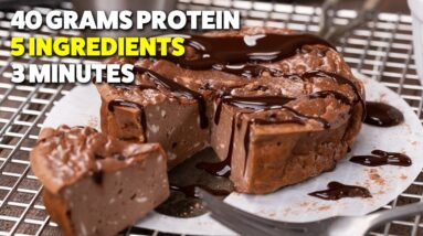 Microwave Protein Cheesecake | Easy Chocolate Low Carb Dessert