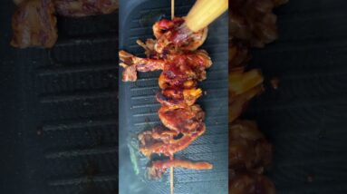Mushroom Shawarma Skewers #shorts