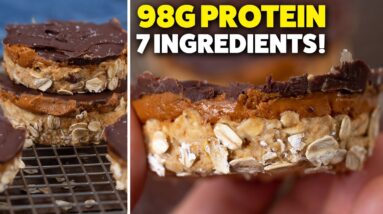 Peanut Butter Oat Cups | High Protein No Bake Dessert