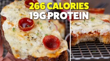 Protein Pizza Toast with Cottage Cheese | Quick & Easy