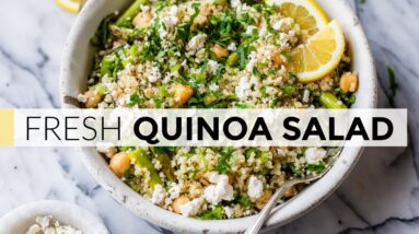 QUINOA SALAD | easy recipe with light lemon dressing