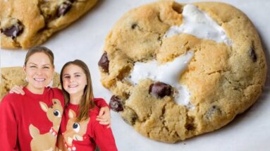 SMORES COOKIES | ooey, gooey, cookie recipe