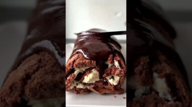 VEGAN CHRISTMAS YULE LOG #shorts  #recipe