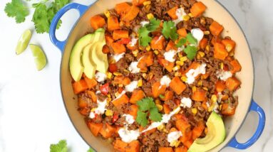 Chipotle Beef & Sweet Potato Skillet | One Pot Wonder + 30 Minute Meal