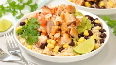 Chipotle Chicken Burrito Bowls | Easy & Delicious Meal Prep Recipe!