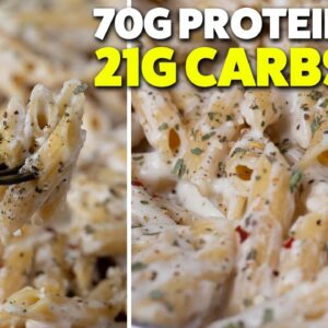 Cottage Cheese Alfredo Sauce | High Protein & Creamy