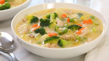 Creamy Chicken Soup with Vegetables | Hearty & Nutritious Fall Recipes