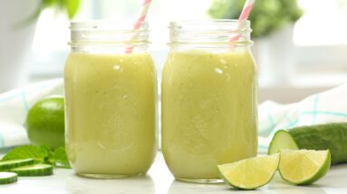 Cucumber Lime Refresher | Healthy Starbucks Inspired Summer Drink