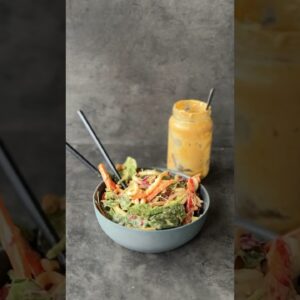 Peanut Butter Satay Dressing zero waste kitchen hack. Full recipe on our Recipe Club link in bio 🙌