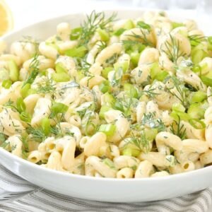 Fresh Pasta Salad with Lemon & Herbs | 20 Minute Summer Meal Prep Recipe