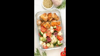 Greek Salmon Meal Prep #shorts