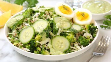Green Goddess Salad | Healthy + Protein Packed + Make Ahead Recipe!