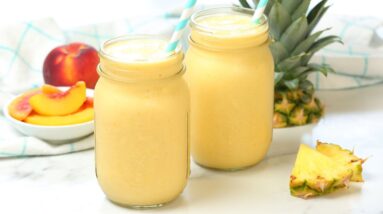 Hello Sunshine Smoothie | Tropical Breakfast Smoothie Perfect for Summer!