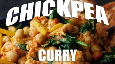 HIGH PROTEIN CHICKPEA CURRY  in 5 MINUTES