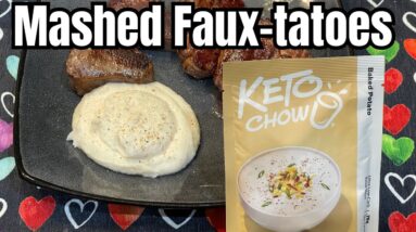 Mashed Cauliflower Faux-tatoes - a Keto Chow Recipe