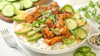 Spicy Salmon & Rice Bowl | Healthy & Delicious 15 Minute Meal