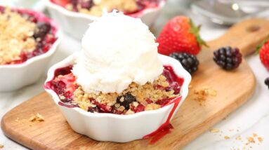 Summer Berry Crisps | Easy + Delicious Summer Baking