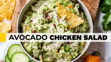 AVOCADO CHICKEN SALAD RECIPE | no mayo, no yogurt