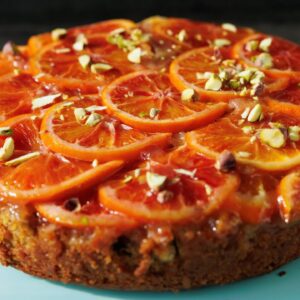 BLOOD ORANGE UPSIDE DOWN CAKE | EASY VEGAN CAKE RECIPE
