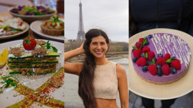 Surprise Birthday Trip to Paris! ???? Best Raw Vegan Travel Tips & Food Vlog + Live Jazz Music ????