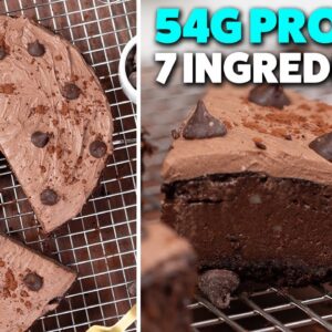 Chocolate Protein Cheesecake without Protein Powder | Easy Dessert