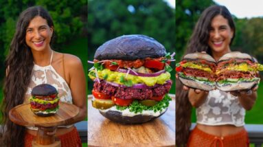 Best Raw Vegan Burger Recipe! ???? Homemade Veggie Patties with Ketchup & Mayo ???? Healthy and Delicious!