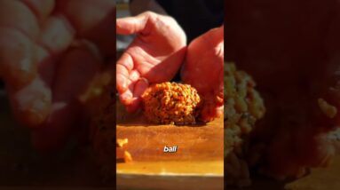 KIMCHI ARANCINI RICE BALLS ???? Crispy, Chessy, Spicy and Tangy ???? Full recipe link in bio ????