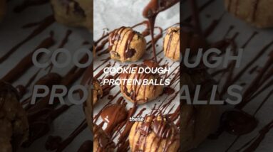 Cookie Dough Protein Balls ???? The ultimate plant-based protein packed snack ????