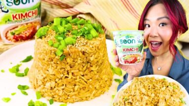 Got 5 Minutes? Make CUP RAMEN FRIED RICE ???????? (Vegan Cup Noodle Fried Rice Recipe)